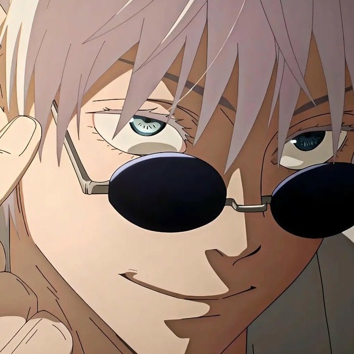 Gojo eyes glowing pfp
