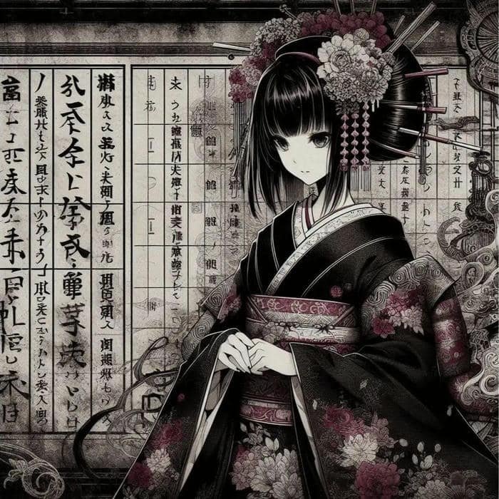 Nature inspired japanese style aesthetic avatar