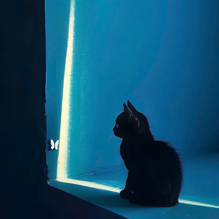 Night blue aesthetic pfp creating cool mysterious vibe