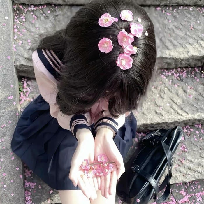 Peaceful japanese aesthetic pfp composition