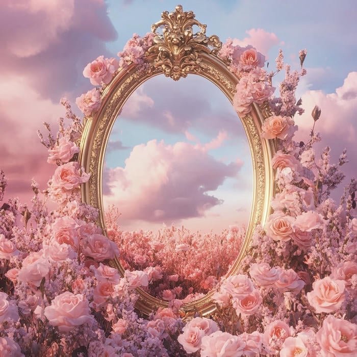 Soft shadows resting on mountain slopes