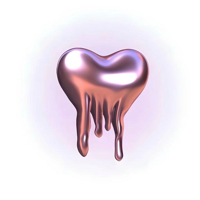 aesthetic avatar with delicate heart design 