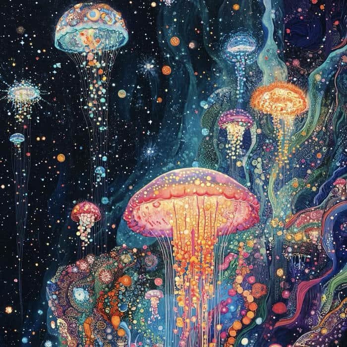 aesthetic jellyfish pfp serene blue world