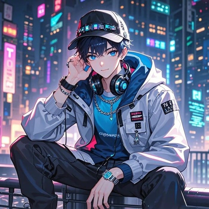 anime portrait cyber style cyberpunk anime pfp