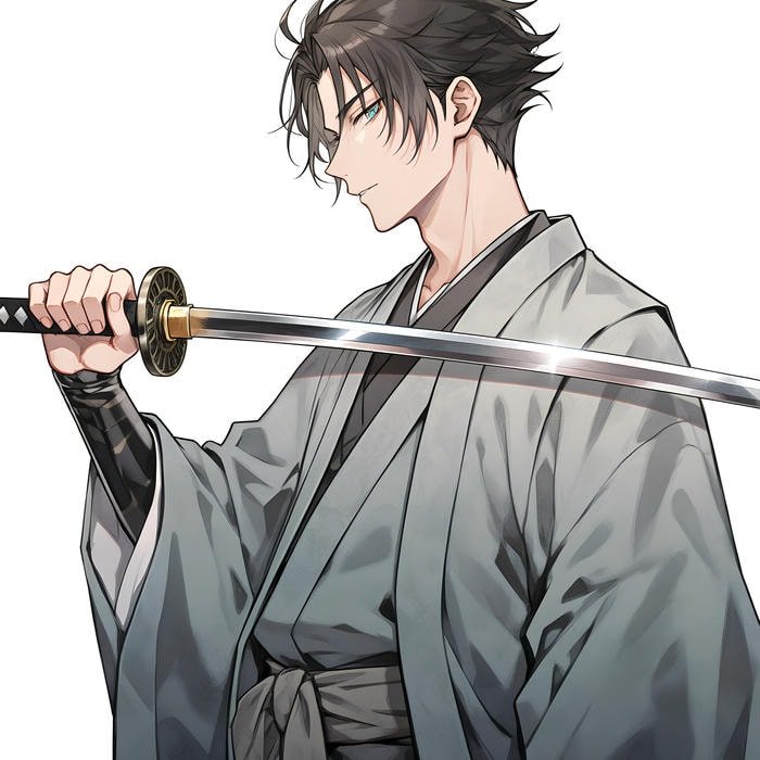 anime samurai pfp fierce anime warrior portrait