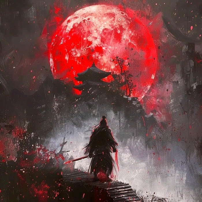 clean background samurai portrait anime samurai pfp