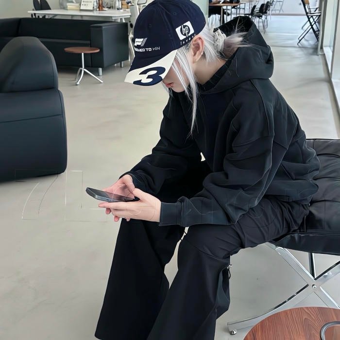 controlled posture captured in profile image