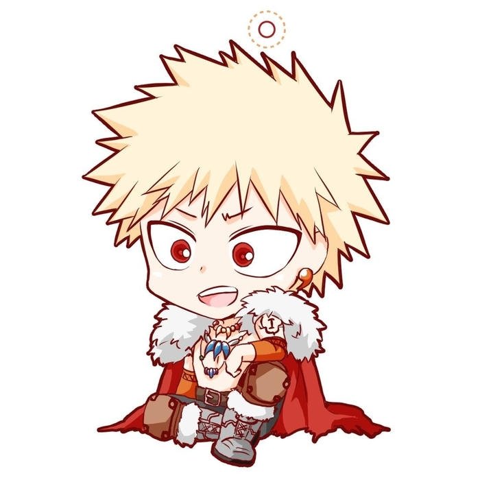 cute Bakugo chibi style
