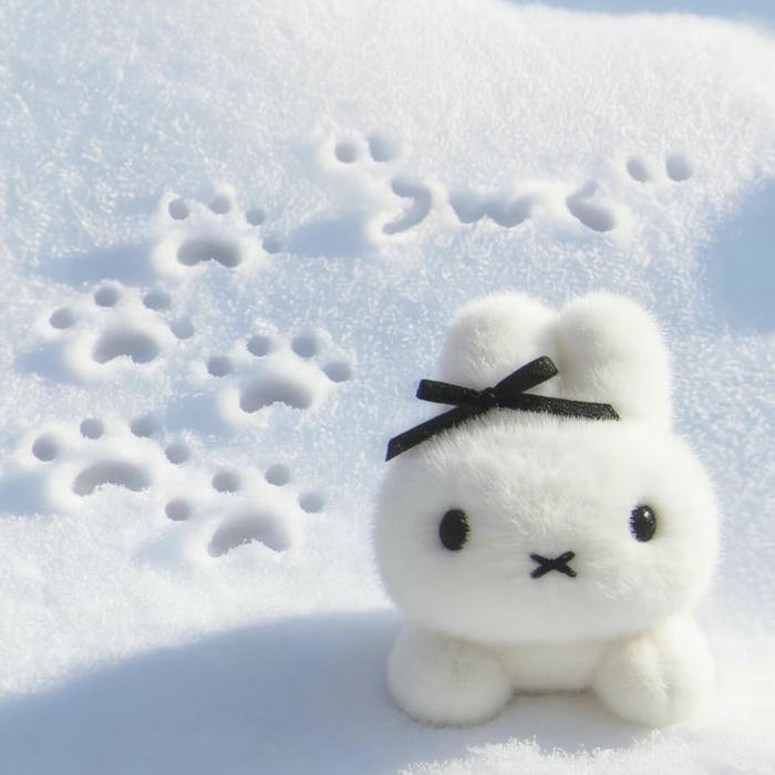 cute flat rabbit miffy aesthetic pfp