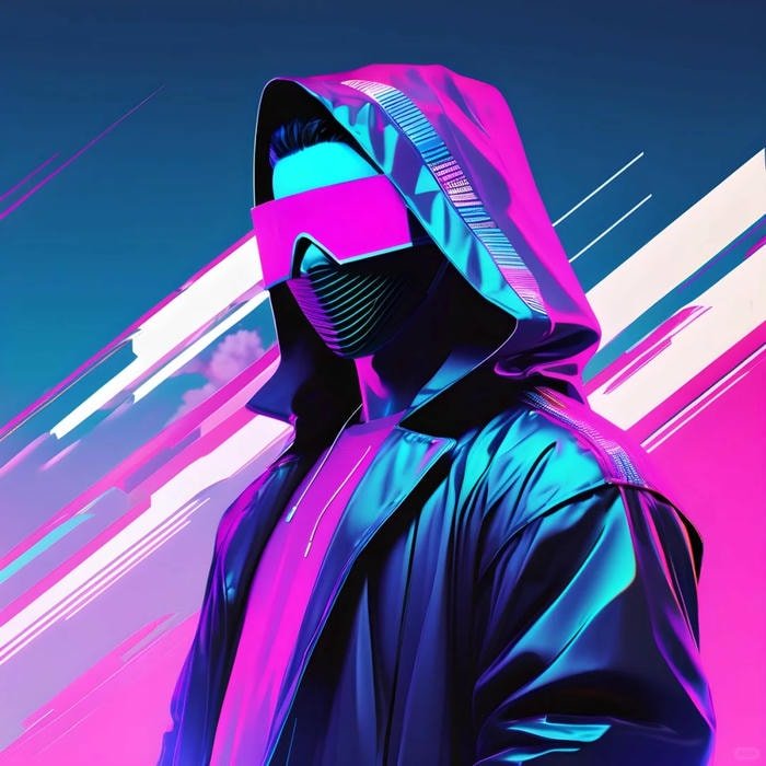 cyberpunk anime pfp neon anime profile image
