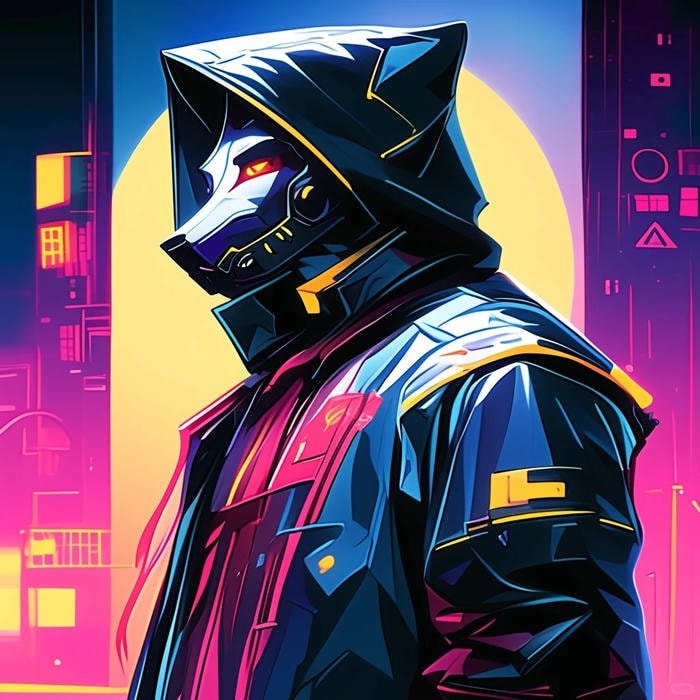 cyberpunk anime pfp neon cyber city avatar