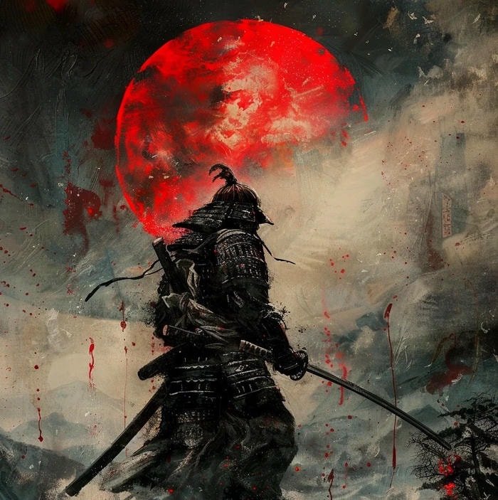 fierce anime warrior portrait anime samurai pfp