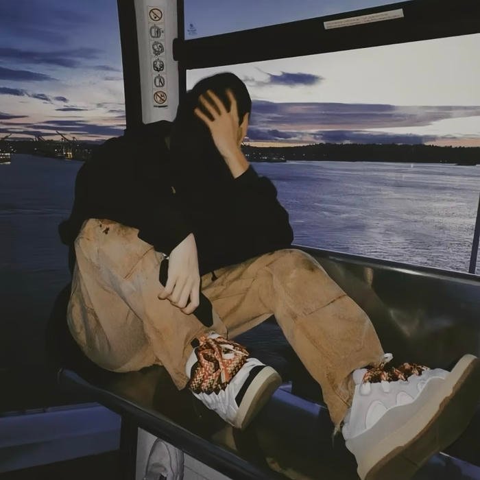 firm expression captured in profile image