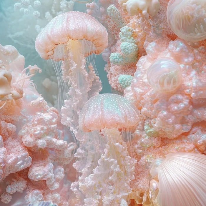 floating jellyfish aesthetic pfp dreamy style