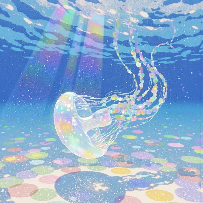 floating light style aesthetic jellyfish pfp