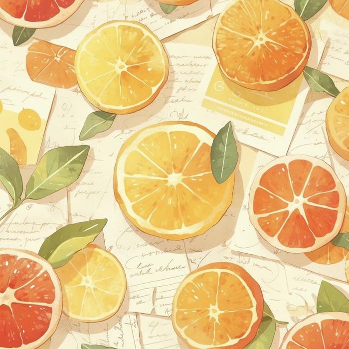 fresh citrus aesthetic pfp orange vibe