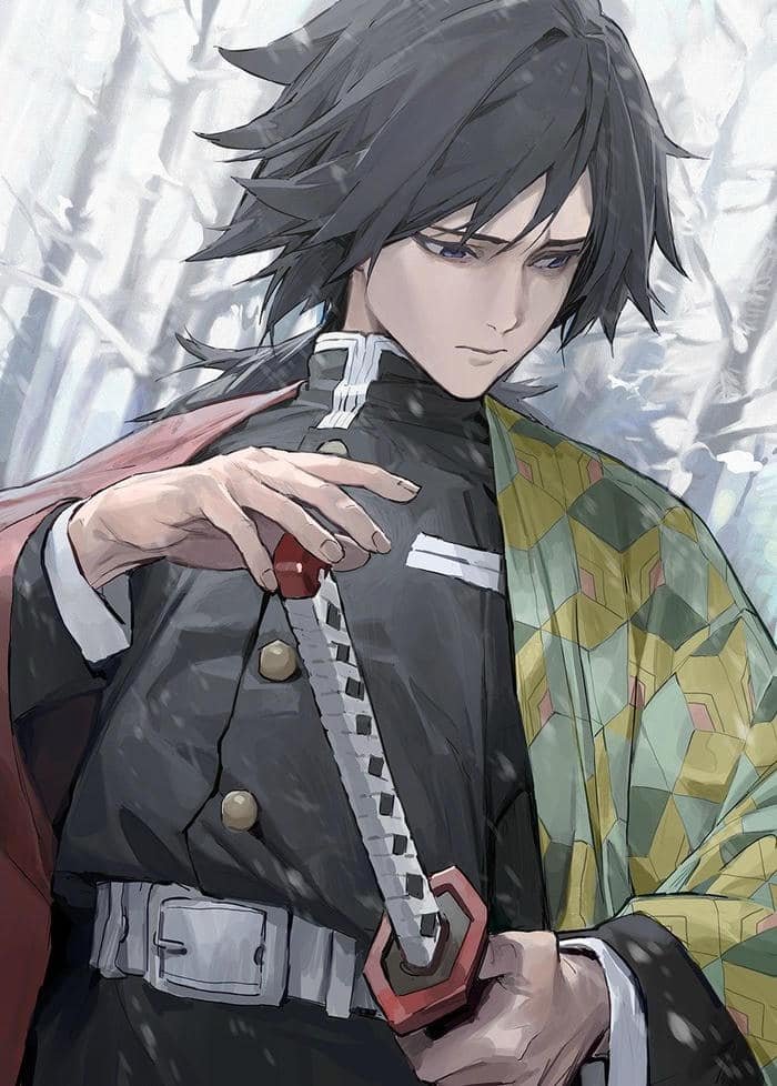 gentle aesthetic giyu tomioka pfp