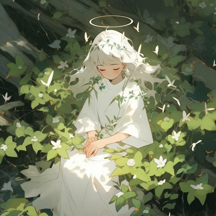 gentle glow wings angel aesthetic pfp