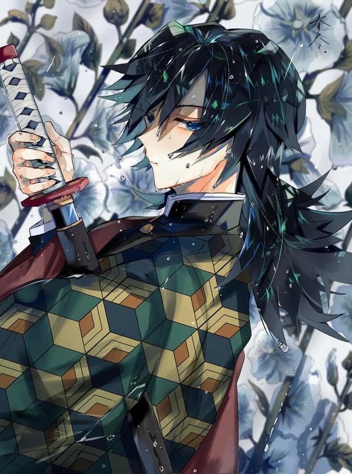 giyu tomioka pfp aesthetic anime style