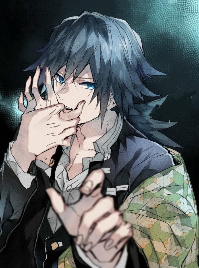 giyu tomioka pfp aesthetic character shot