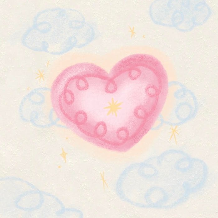 graphic aesthetic minimal heart pfp style 