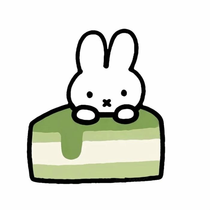 graphic black outline miffy aesthetic pfp