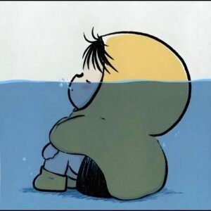 half lit face profile image composition