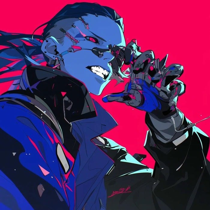 high tech anime avatar cyberpunk anime pfp