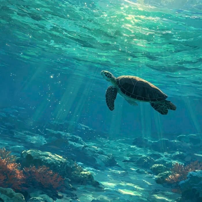 marine color transitions inside profile frame