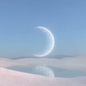 moon aesthetic pfp dreamy illustration style