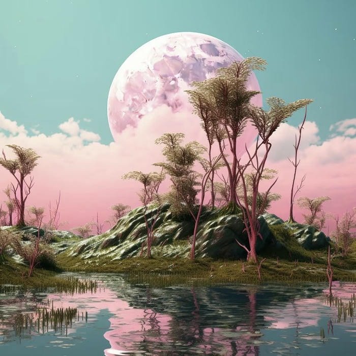 moon pfp aesthetic gentle light mood