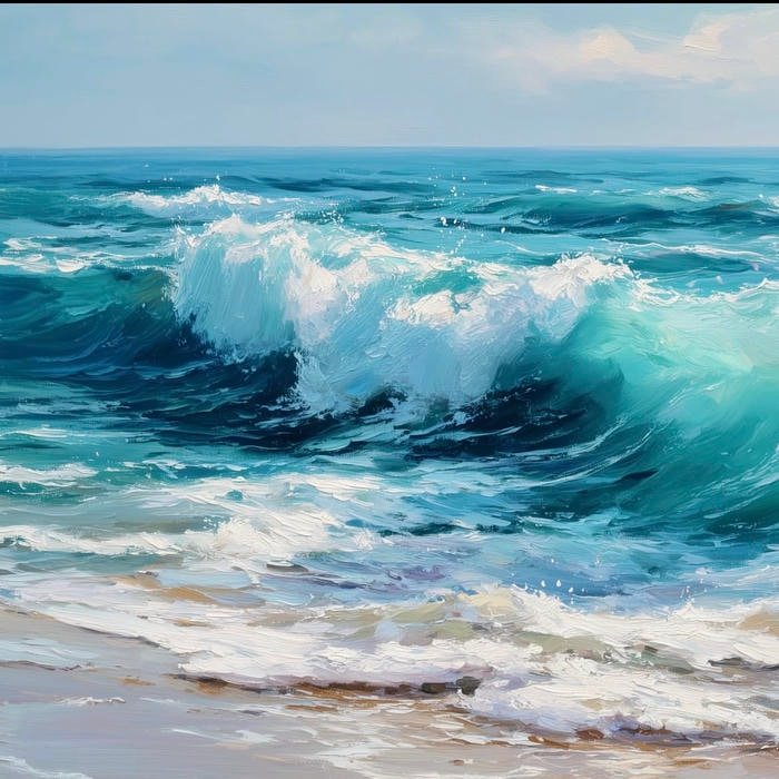 ocean horizon symmetry used for profile avatar