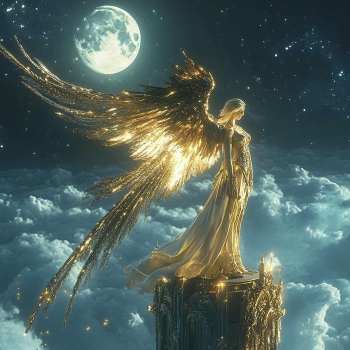 pale cloud angel pfp aesthetic serenity