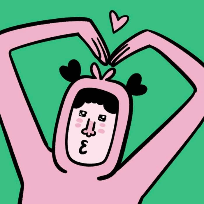 pastel heart visual aesthetic profile background