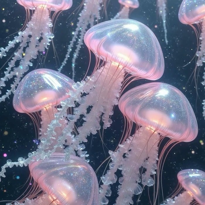 peaceful ocean tone jellyfish aesthetic pfp
