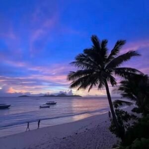 profile image featuring layered blue hues