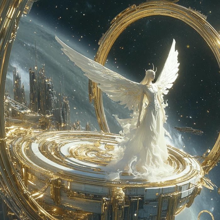 pure sky toned angel aesthetic pfp