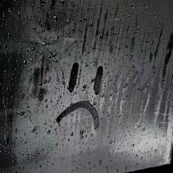 rain streak window background profile image