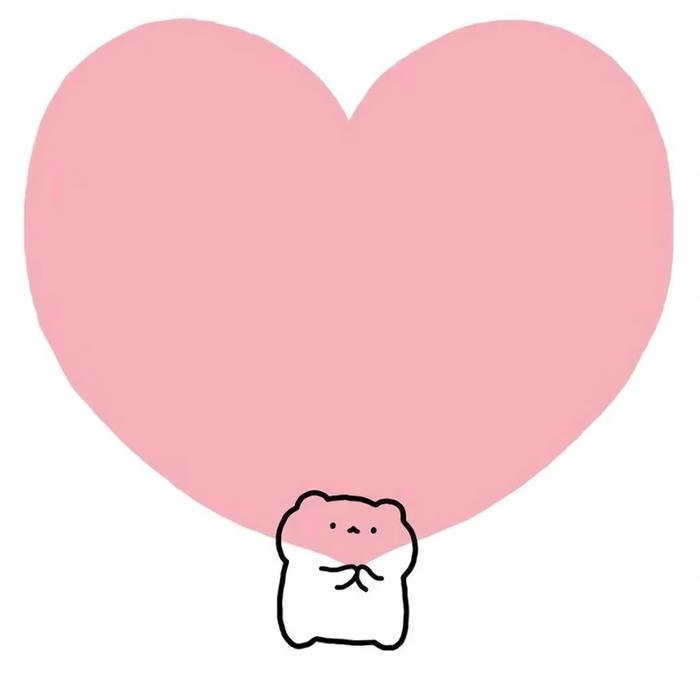 romantic heart icon minimalist profile art 