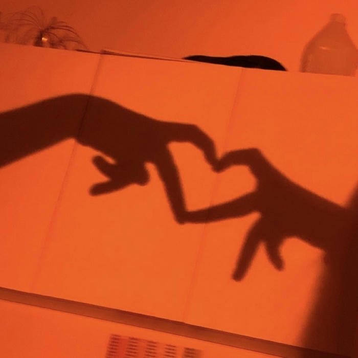 subtle pastel pfp aesthetic orange tone