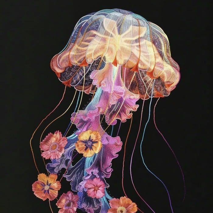 tranquil marine look jellyfish pfp aesthetic