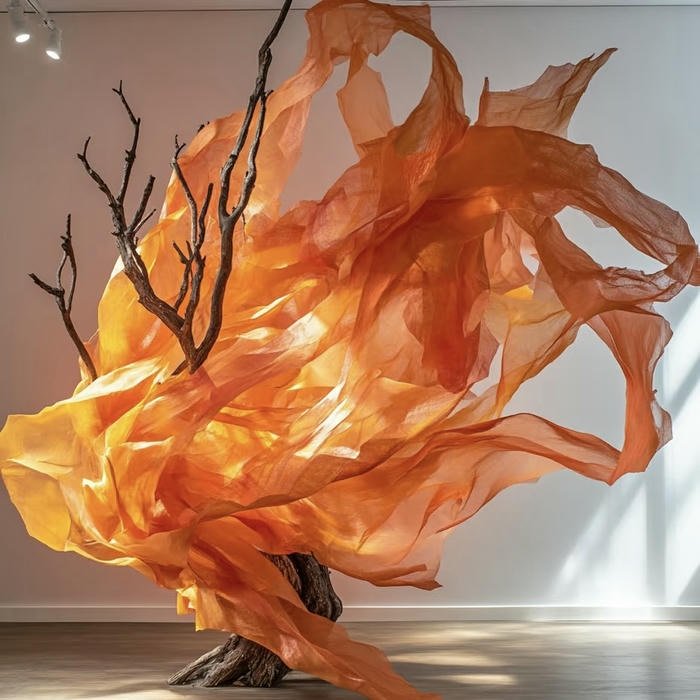 warm matte orange pfp aesthetic style