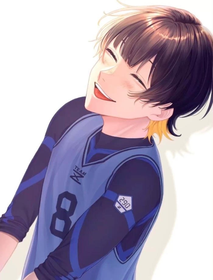 Anime bachira pfp showing confident youthful look