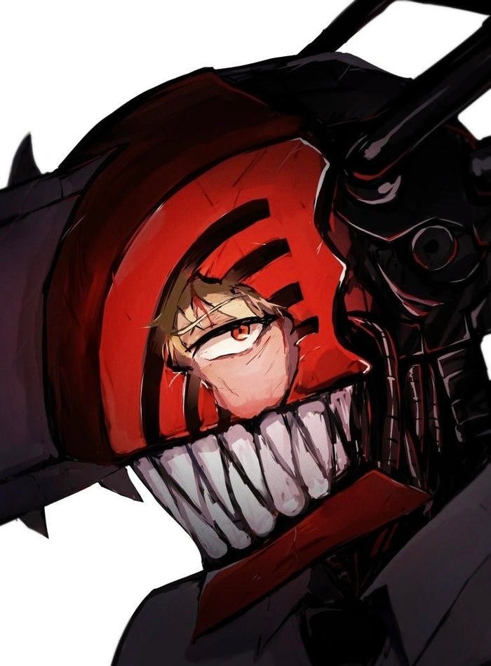 Anime denji pfp capturing chaotic Chainsaw Man vibes