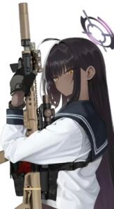 Anime gun pfp formed with aggressive visual framing
