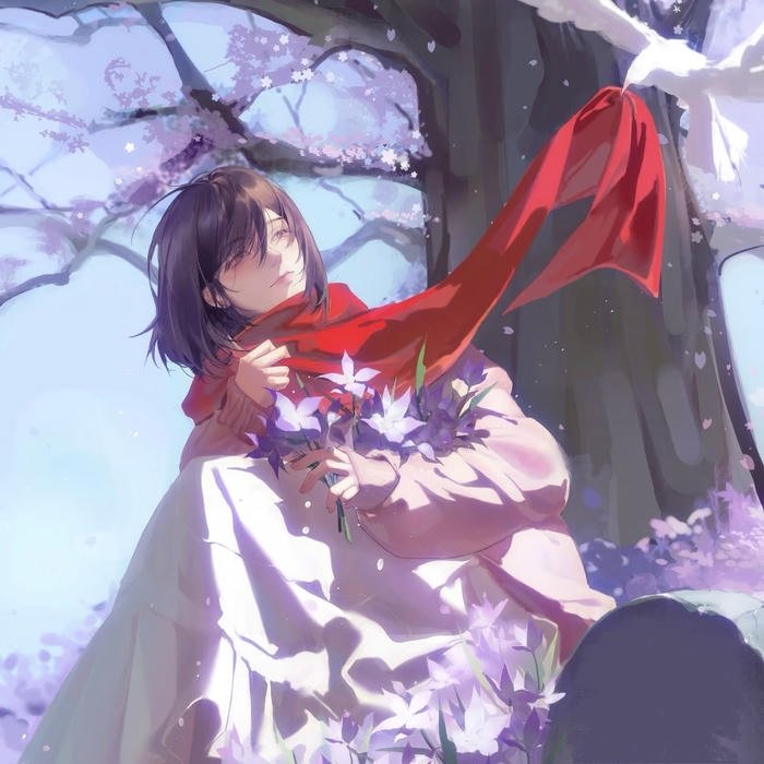 Anime pfp aot featuring disciplined scout character