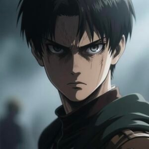 Anime pfp aot portraying humanity versus titan tension