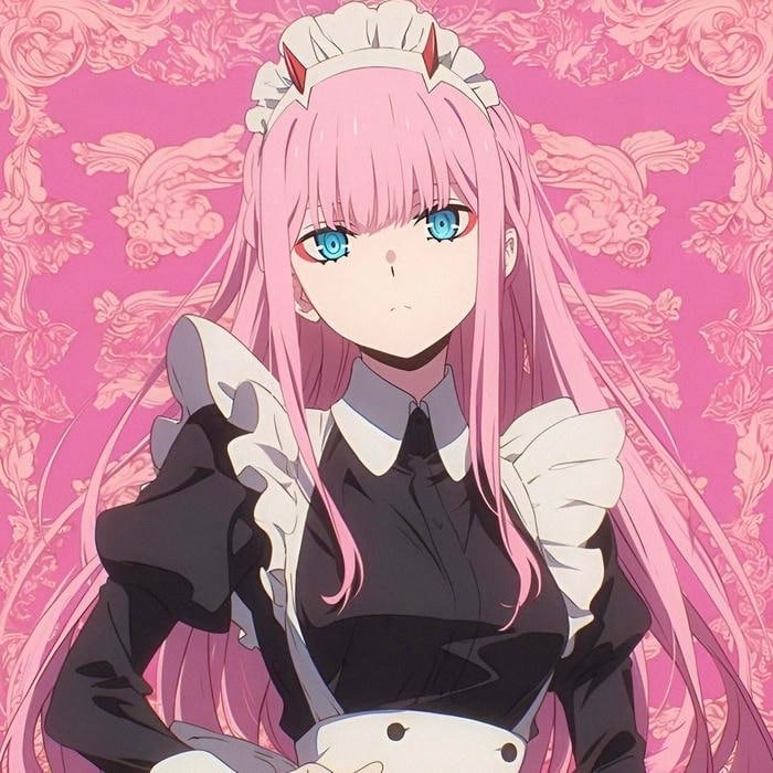 Anime zero two pfp built around character recognition