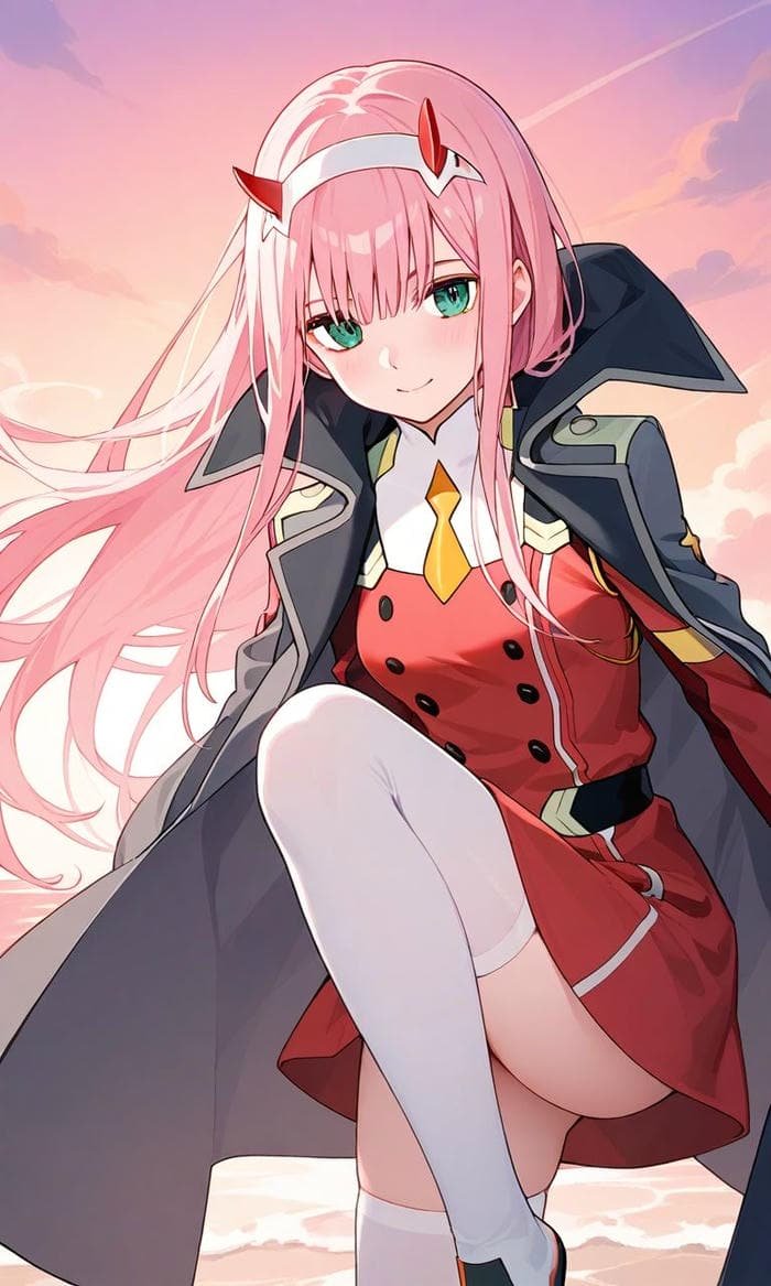 Anime zero two pfp highlighting iconic design cues