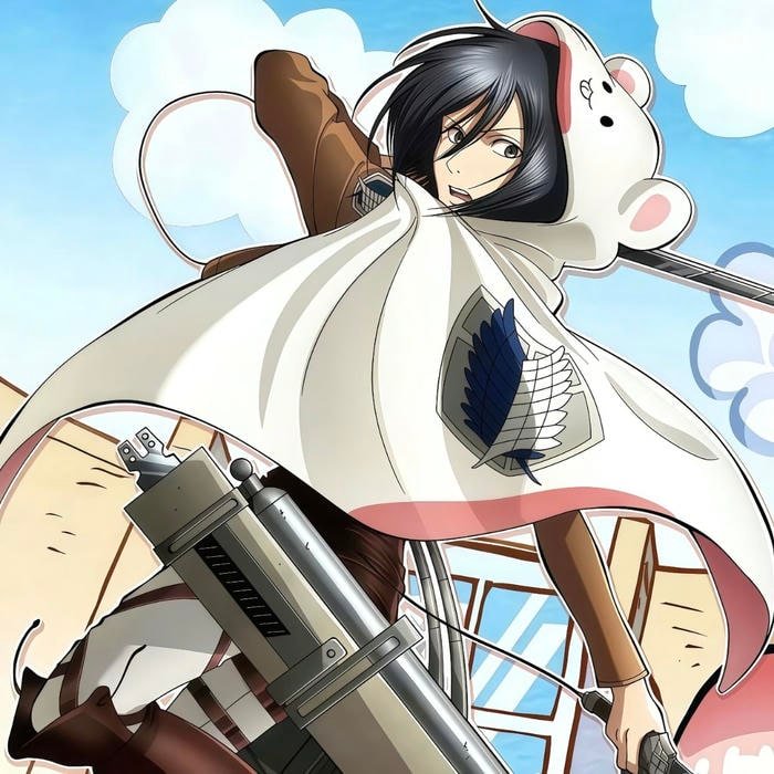 Aot anime pfp expressing survival driven resolve